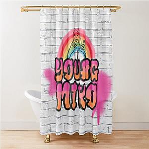 young miko graffiti Shower Curtain