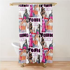 young miko Shower Curtain