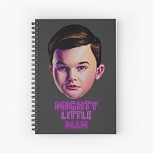 Young Sheldon - Mighty little man - Watercolor painting Spiral Notebook