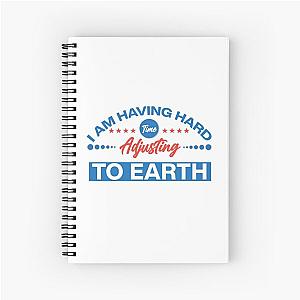 I am Having a Hard Time Adjusting To Earth, Young Sheldon, Sheldon Cooper Spiral Notebook