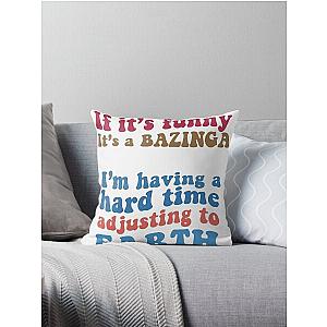 Young Sheldon funny quotes sticker pack Throw Pillow