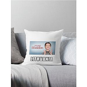 Young Sheldon Lithuania Throw Pillow