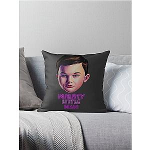 Young Sheldon - Mighty little man - Watercolor painting Throw Pillow