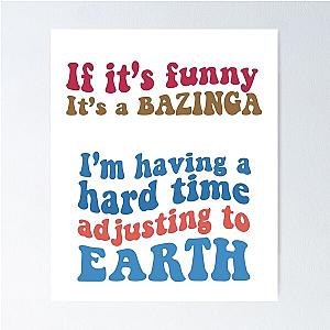 Young Sheldon funny quotes sticker pack Poster