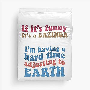 Young Sheldon funny quotes sticker pack Duvet Cover