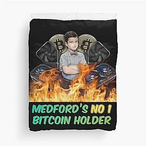 Young Sheldon Bitcoin Duvet Cover