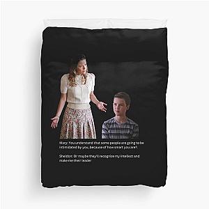 Young Sheldon quotes Duvet Cover