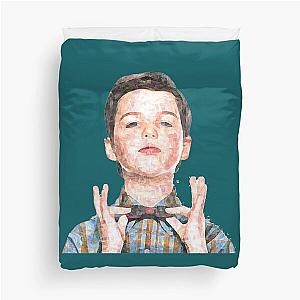 Young Sheldon Sketch   Duvet Cover