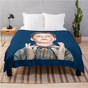 Young Sheldon Sketch   Throw Blanket