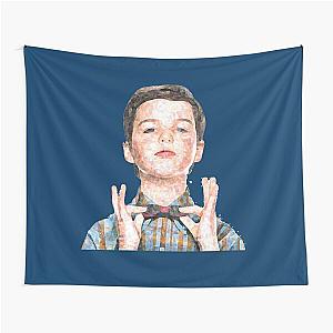 Young Sheldon Sketch   Tapestry