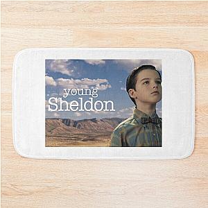 Young Sheldon T-Shirt Bath Mat