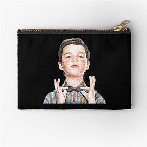 Young Sheldon Sketch   Zipper Pouch