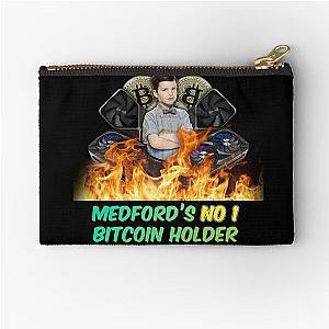 Young Sheldon Bitcoin Zipper Pouch