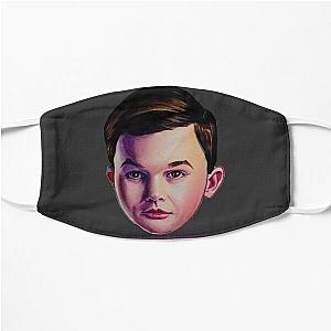 Young Sheldon - Mighty little man - Watercolor painting Flat Mask