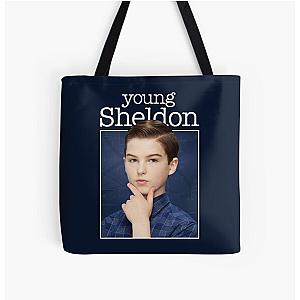 YOUNG SHELDON    (1) All Over Print Tote Bag