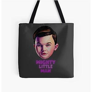 Young Sheldon - Mighty little man - Watercolor painting All Over Print Tote Bag