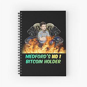 Young Sheldon Bitcoin Spiral Notebook