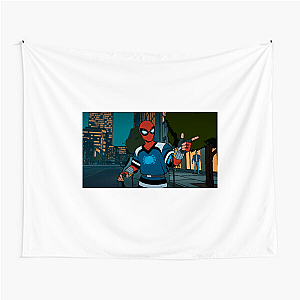 Your Friendly Neighborhood Spider Man Always Swinging Always Saving Your Friendly Neighborhood Spider Man Tapestries