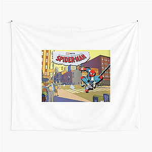 Your Friendly Neighborhood Spider Man Web Slinger In Training Your Friendly Neighborhood Spider Man Tapestries