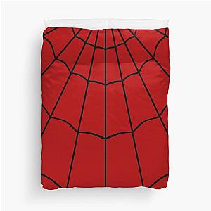 Spider Web Red Duvet Cover