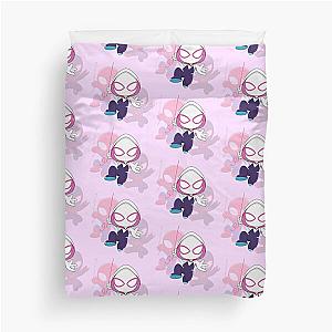 Cartoon Spider Ghost - Cute Baby Spidey Girl, Grl Power Cartoon Ghost Duvet Cover