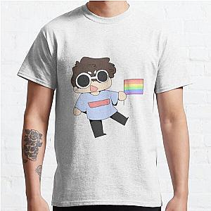 GeorgeNotFound T-Shirts - GeorgeNotFound gay flag Classic T-Shirt RB0906