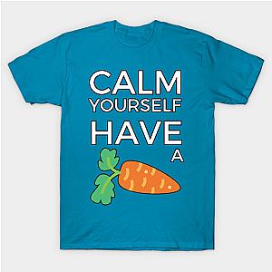 TommyInnit T-Shirts - Tommyinnit Calm yourself have a carrot  T-shirt TP2409