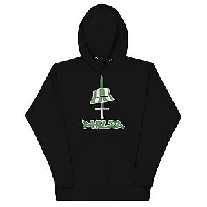 Philza Hoodies - Green Hat And Sword Graphic Printed Hoodie