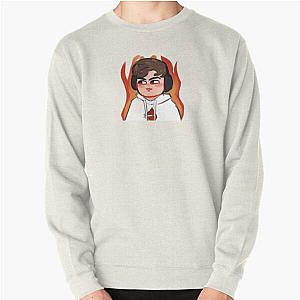 Sapnap Sweatshirts - Adorable Sapnap flame chibi fanart Pullover Sweatshirt RB1412