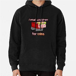 Technoblade Hoodies - Technoblade I stab Children for Coins Pullover Hoodie RB0206T