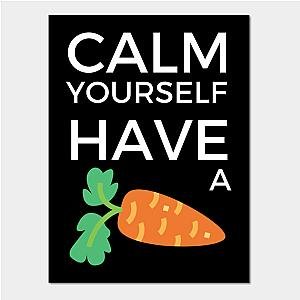 TommyInnit Posters - Tommyinnit Calm yourself have a carrot Poster TP2409