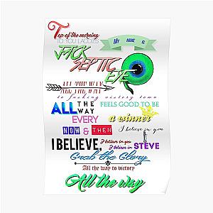 Jacksepticeye Posters - All the Way JackSepticeye Lyrics Poster RB0107