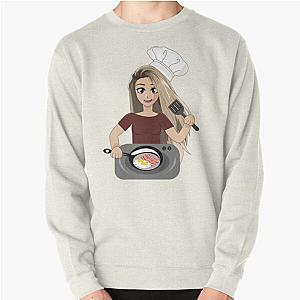 Valkyrae Sweatshirts - Valkyrae making bacon Pullover Sweatshirt RB1510