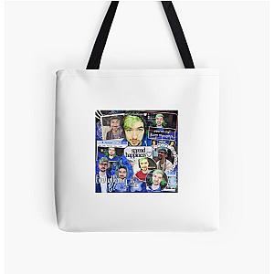 Jacksepticeye Bags - Everything is Blue All Over Print Tote Bag RB0107