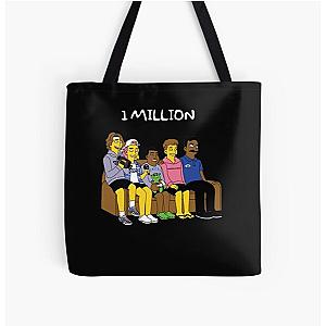 Baylen Levine Bags - Vitntage Baylen Levine Merch 1 Million All Over Print Tote Bag RB1402