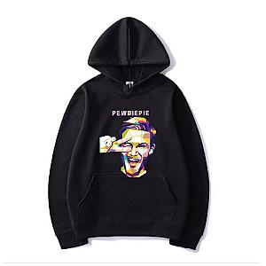 PewDiePie Hoodies - PewDiePie Youtuber Men's Black Hoodies PM