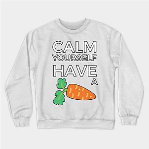 TommyInnit Sweatshirts - Tommyinnit Calm yourself have a carrot Sweatshirt TP2409