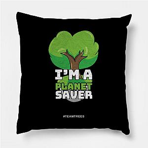 Mr Beast Pillows - Nice Vintage Planet Saver teamtrees Pillow TP0712