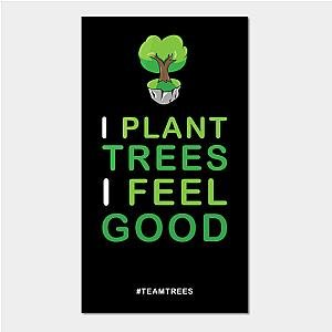 Mr Beast Posters - Cute Plant Trees Feel Good teamtrees Poster TP0712