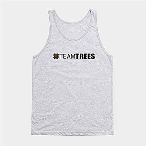 Mr Beast Tank Tops - Hashtag Team Trees Black Tank Top TP0712