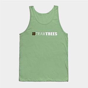 Mr Beast Tank Tops - Hashtag Team Trees White Tank Top TP0712