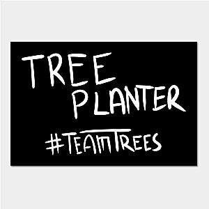 Mr Beast Posters - Unique Tree Planter Team Trees Poster TP0712