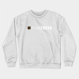 Mr Beast Sweatshirts - Hashtag Team Trees White Sweatshirt TP0712