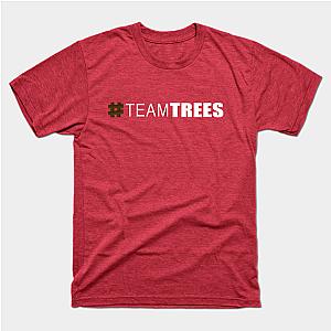 Mr Beast T-Shirts - Hashtag Team Trees White T-Shirt TP0712