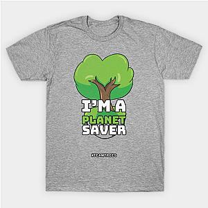 Mr Beast T-Shirts - Nice Vintage Planet Saver teamtrees T-Shirt TP0712