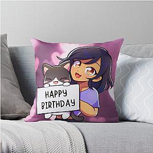 Aphmau Pillows - Aphmau Happy Birthday Gift Throw Pillow RB0907