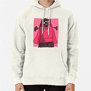 BadBoyHaLo Hoodies - BadBoyHalo Pink Pullover Hoodie RB0206