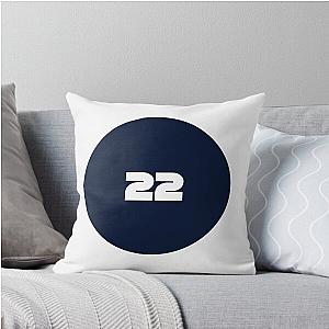 Yuki Tsunoda 22 alpha tauri circle throw pillow