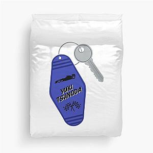 Yuki Tsunoda Keychain Duvet Cover