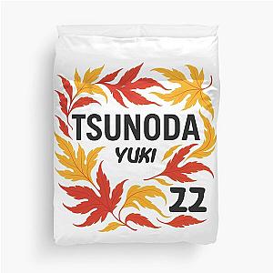 Yuki Tsunoda F1 Graphic Japan Autumn Leaves Racing Design Number 22 Art Duvet Cover